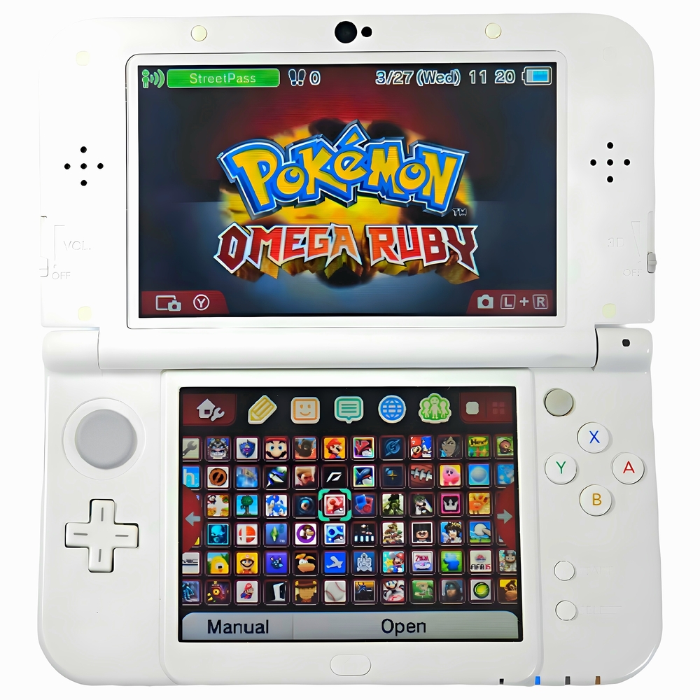 Nintendo New 3DS XL White | Plug & Play | Accessories & Content